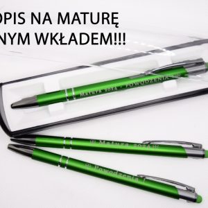 Długopis na maturę, w etui plastikowym.