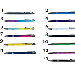 Długopisy z grawerem dwustronnym.