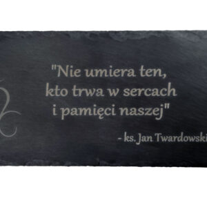 TABLICZKA NAGROBNA KAMIENNA 12,5X30 CM